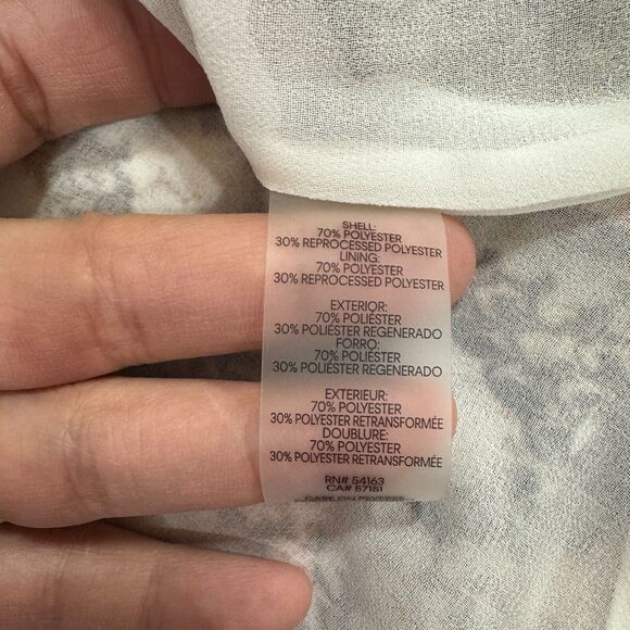 Calvin‎ Klein Womens Petites Multicolor Blouse Size PM Snakeskin Short Sleeve - Picture 9 of 11